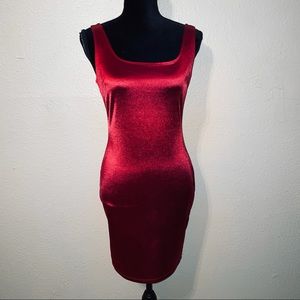 Sexy Dark Red Dress